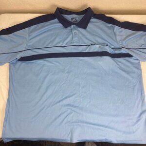 Haband Instadry Polo Shirt Mens 4X Blue Navy Short Sleeve Golf Casual